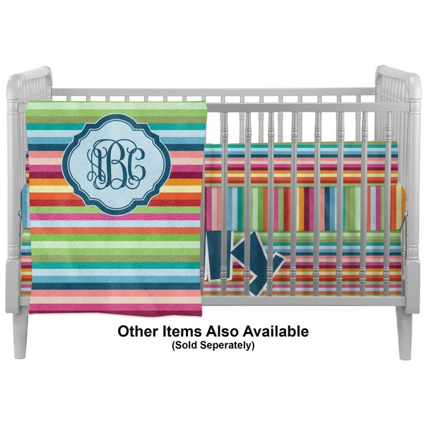 Retro Horizontal Stripes Crib - Profile Sold Seperately