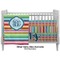 Retro Horizontal Stripes Crib - Profile Sold Seperately