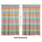 Retro Horizontal Stripes Curtains Double