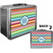 Retro Horizontal Stripes Custom Lunch Box / Tin Approval