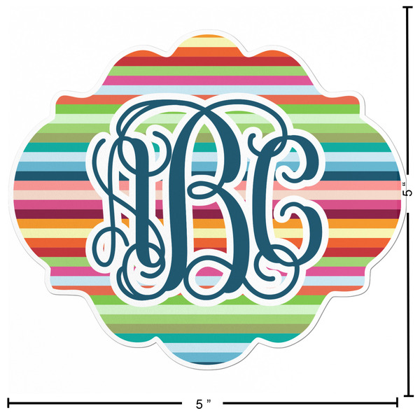 Retro Horizontal Stripes Custom Shape Iron On Patches - L - APPROVAL