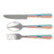 Retro Horizontal Stripes Cutlery Set (Personalized)