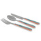 Retro Horizontal Stripes Cutlery Set - MAIN