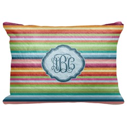 Retro Horizontal Stripes Decorative Baby Pillowcase - 16"x12" (Personalized)