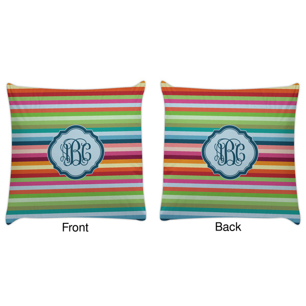 Retro Horizontal Stripes Decorative Pillow Case - Approval