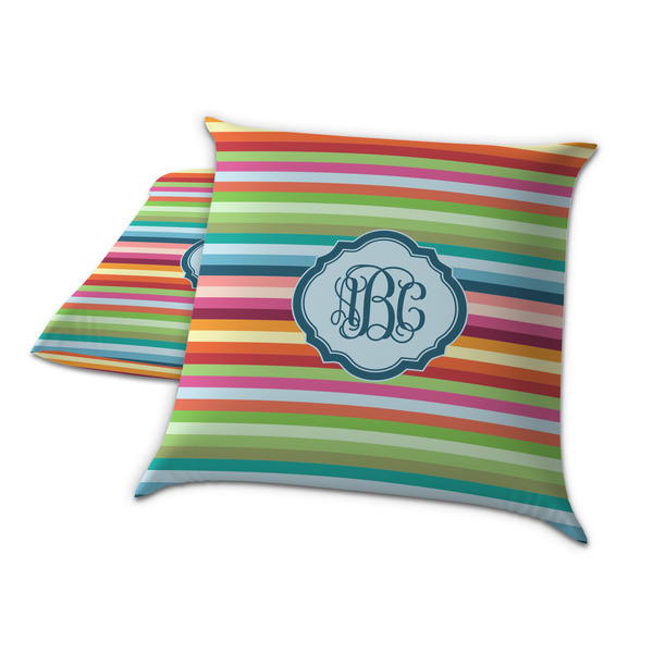 Retro Horizontal Stripes Decorative Pillow Case - TWO