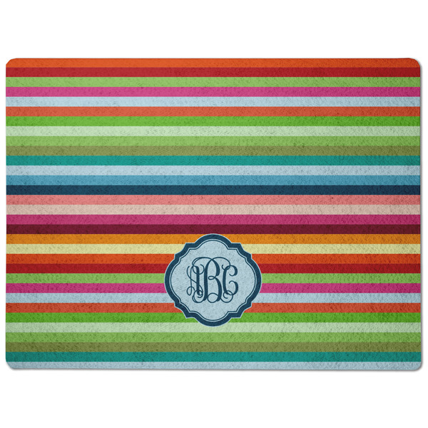 Retro Horizontal Stripes Dog Food Mat - Medium without bowls