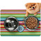 Retro Horizontal Stripes Dog Food Mat - Small LIFESTYLE