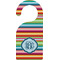 Retro Horizontal Stripes Door Hanger (Personalized)