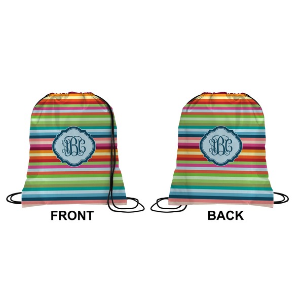 Retro Horizontal Stripes Drawstring Backpack