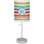 Retro Horizontal Stripes 7" Drum Lamp with Shade Linen (Personalized)