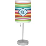 Retro Horizontal Stripes Lamp with Drum Shade (Personalized)