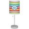 Retro Horizontal Stripes Drum Lampshade with base included