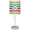 Retro Horizontal Stripes Lamp with Drum Shade (Personalized)