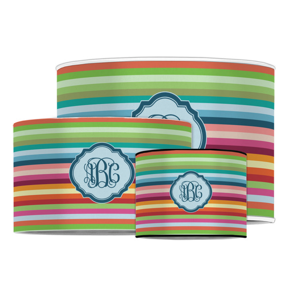 Retro Horizontal Stripes Drum Lampshades - MAIN