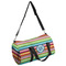 Retro Horizontal Stripes Duffel Bag - Small (Personalized)