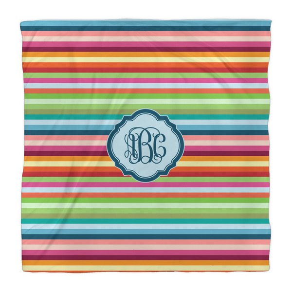 Retro Horizontal Stripes Duvet Cover - Queen - Front