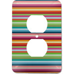 Retro Horizontal Stripes Electric Outlet Plate