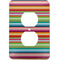Retro Horizontal Stripes Electric Outlet Plate