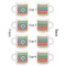 Retro Horizontal Stripes Espresso Cup Set of 4 - Apvl