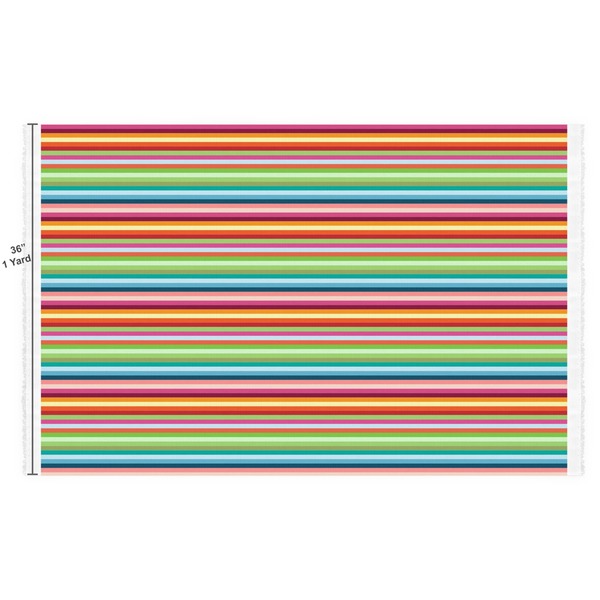 Retro Horizontal Stripes Fabric Full Yard