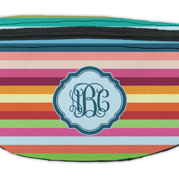Retro Horizontal Stripes Fanny Pack - Closeup