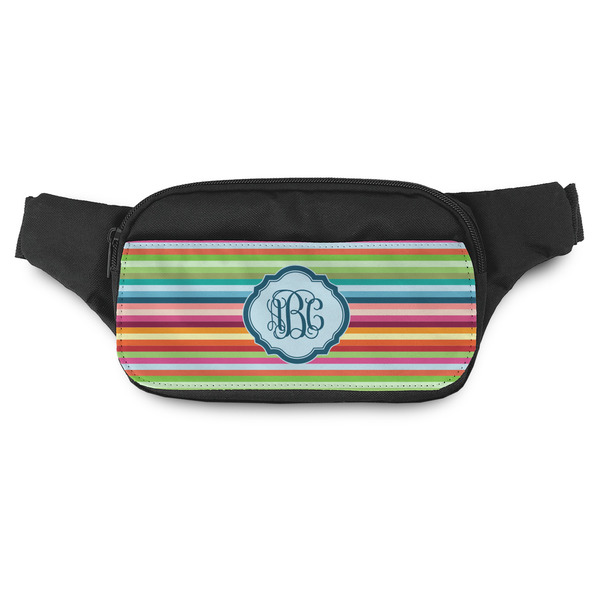 Custom Retro Horizontal Stripes Fanny Pack - Modern Style (Personalized)