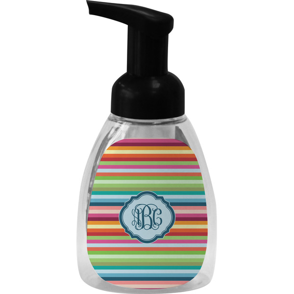 Retro Horizontal Stripes Foam Soap Bottle