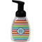 Retro Horizontal Stripes Foam Soap Bottle - Black (Personalized)