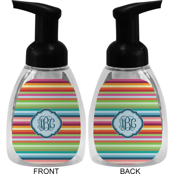 Retro Horizontal Stripes Foam Soap Bottle (Front & Back)