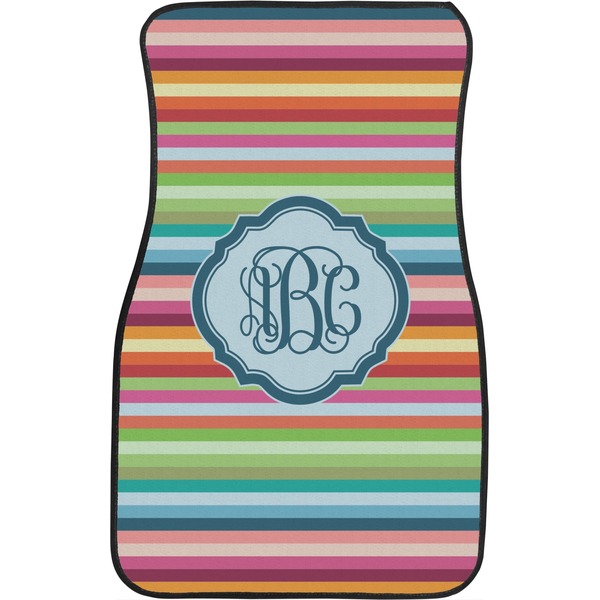 Retro Horizontal Stripes Front Seat Car Mat
