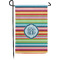 Retro Horizontal Stripes Garden Flag (Personalized)