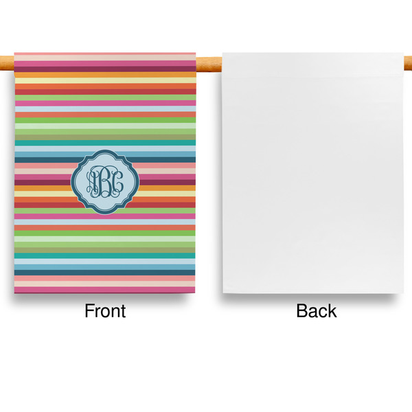Retro Horizontal Stripes Garden Flags - Large - Single Sided - APPROVAL