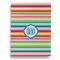 Retro Horizontal Stripes Garden Flags - Large - Single Sided - FRONT