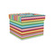 Retro Horizontal Stripes Gift Boxes with Lid - Canvas Wrapped - Small - Front/Main