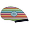 Retro Horizontal Stripes Golf Club Covers - BACK