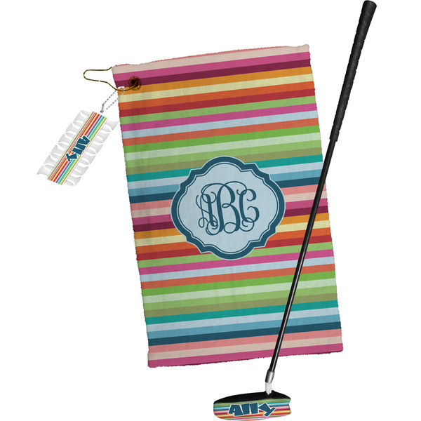 Retro Horizontal Stripes Golf Gift Kit (Full Print)