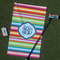 Retro Horizontal Stripes Golf Towel Gift Set - Main