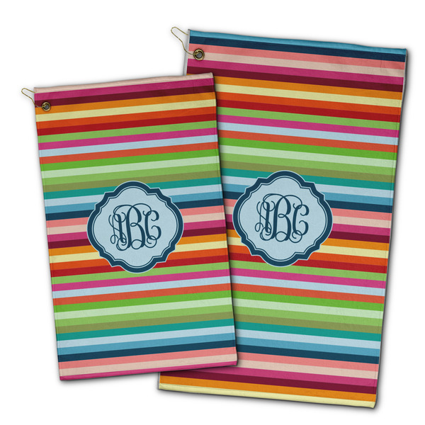 Retro Horizontal Stripes Golf Towel - PARENT (small and large)