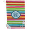 Retro Horizontal Stripes Golf Towel (Personalized)