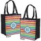 Retro Horizontal Stripes Grocery Bag - Apvl