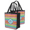 Retro Horizontal Stripes Grocery Bag - MAIN