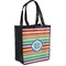 Retro Horizontal Stripes Grocery Bag (Personalized)