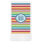 Retro Horizontal Stripes Guest Towels - Full Color (Personalized)