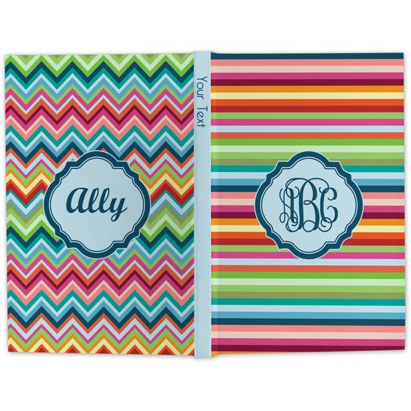 Retro Horizontal Stripes Hard Cover Journal - Apvl