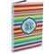 Retro Horizontal Stripes Hard Cover Journal - Main