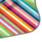 Retro Horizontal Stripes Hooded Baby Towel- Detail Corner