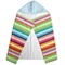 Retro Horizontal Stripes Hooded Towel - Folded