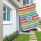 Retro Horizontal Stripes House Flags - Double Sided - LIFESTYLE