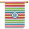 Retro Horizontal Stripes 28" House Flag (Personalized)